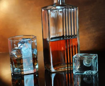 Whiskey composition Stock Photos