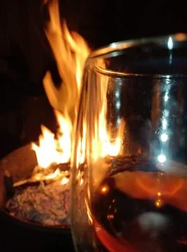 Whiskey &amp; Fire 02 Stock Photos