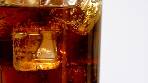 Whiskey in a glass with ice cubes Stock Footage 101308101