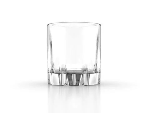 Whiskey glass scotch bourbon creative isolated on white background Stock Illustration