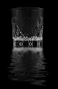 Whiskey glasse reflection Foto stock