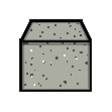 Whiskey ice cubes reusable pixel art vector illustration Stock-Illustration