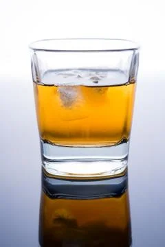 Whiskey with ice Stock Photos