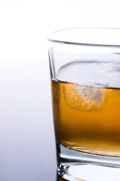 Whiskey with ice Stock Photos