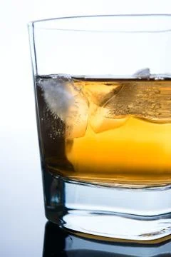 Whiskey with ice Stock Photos