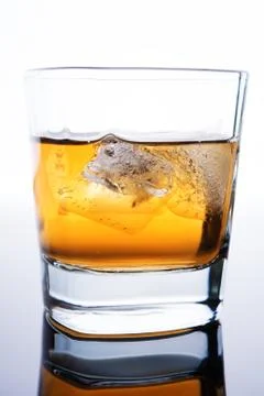 Whiskey with ice Stock Photos