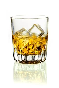 Whiskey on ice Stock Photos