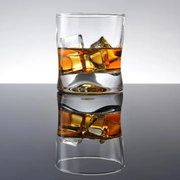 Whiskey with ice Stock Photos