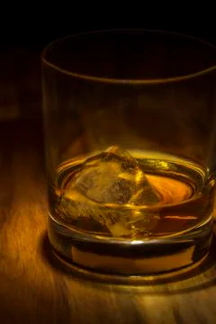 Whiskey on ice Stock Photos