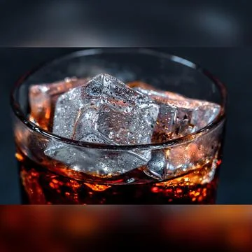 Whiskey with ice Stock Photos