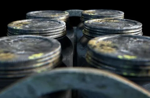 Whiskey Jars In A Crate Stock Illustration