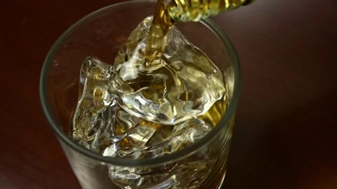 Whiskey on the rocks Stock Footage 168991198