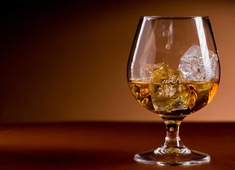Whiskey on the rocks Stock Photos
