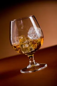 Whiskey on the rocks Stock Photos