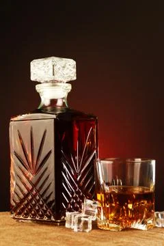 Whiskey On The Rocks Stock Photos