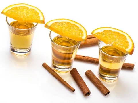 Whiskey shots Stock Photos
