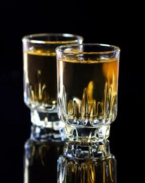 Whiskey shots Stock Photos