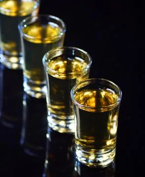 Whiskey shots Stock Photos