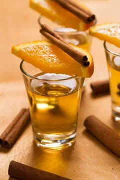 Whiskey shots Stock Photos