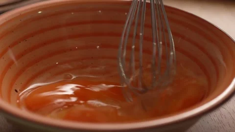 Whisking Eggs in Bowl. Stock Footage 258651828