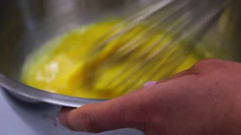 Whisking Eggs Stock Footage