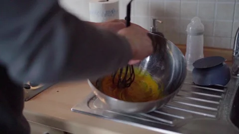 Whisking Eggs Stock Footage 282899565