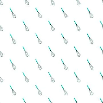 Whisks kitchen tools seamless pattern for culinary design 스톡 일러스트