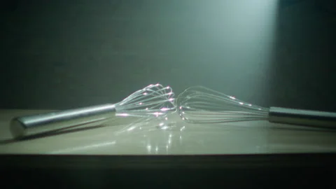 Whisks is on the table laowa macro Stock Footage 198005950