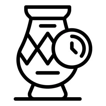 Whisky aging process icon showing time passing Stock Illustration