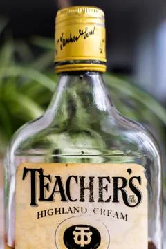 Whisky bottle Stock Photos