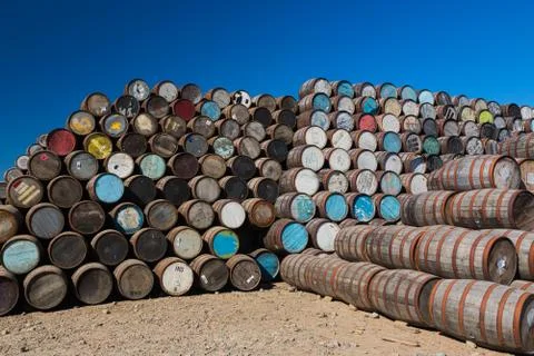 Whisky casks 3-1 Stock Photos