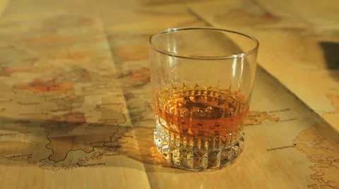 Whisky glass Stock Footage 8966554