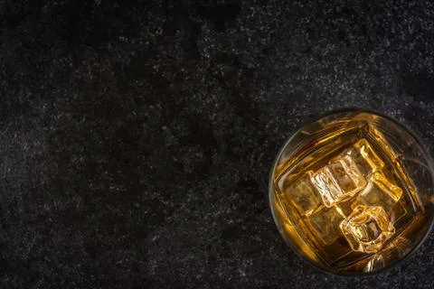 Whisky with ice Stock Photos