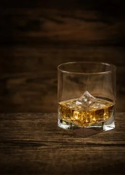 Whisky with ice Stock Photos