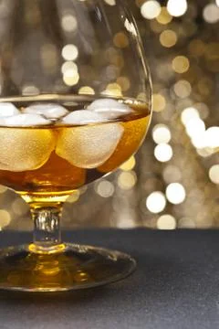 Whisky on the rocks Stock Photos