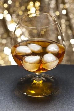 Whisky on the rocks Stock Photos