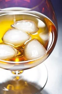 Whisky on the rocks Stock Photos