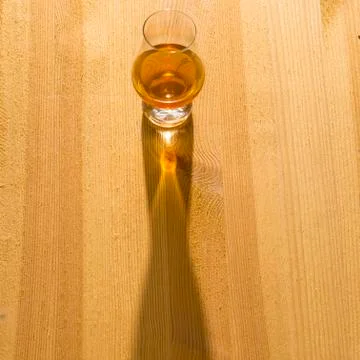 Whisky with sun shadow Stock Photos