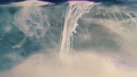 Whisper Flow – White Ink Motion Underwater Stock Footage 319439083