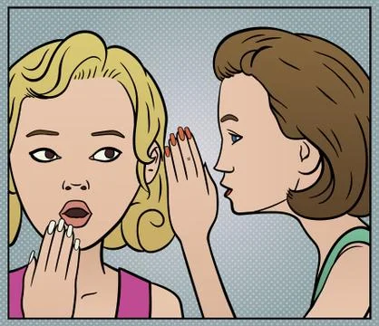 Whispering Stock-Illustration