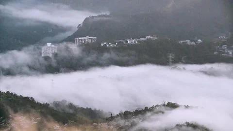 Whispers of Rolling Clouds: A Spring Morning at Lion's Head Mountain Video stock 305178791