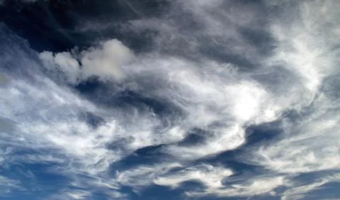 Whispy clouds Stock Photos