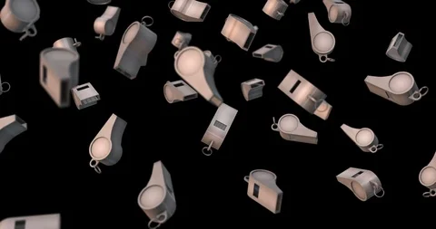 Whistle falling slow motion Video stock 126882733