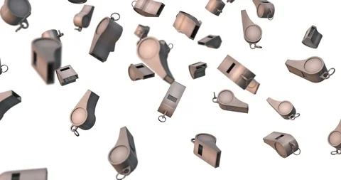 Whistle falling slow motion Video stock 126882746