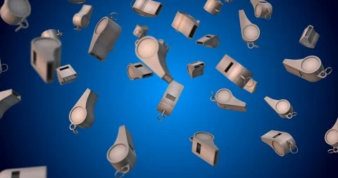 Whistle falling slow motion Stock Footage 126923479
