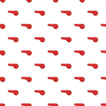 Whistle icon seamless pattern repeating white background Stock Illustration