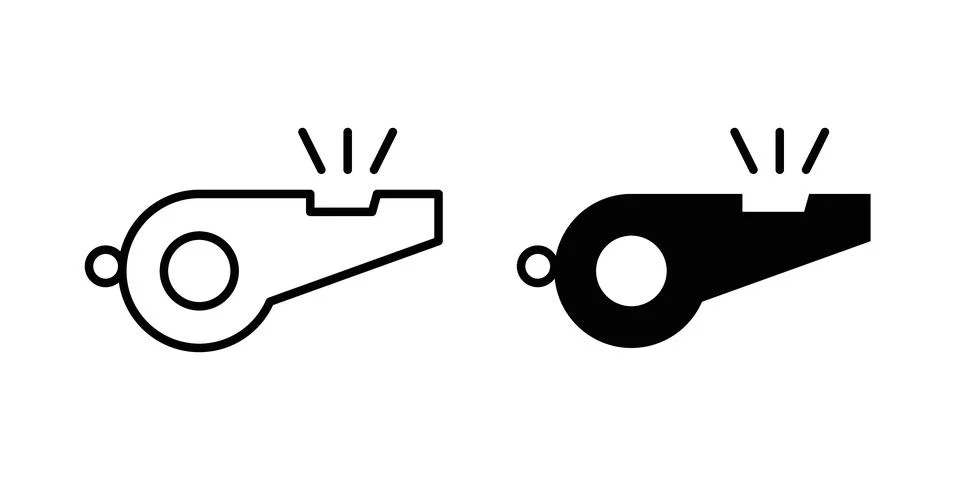 Whistle icon vector editable eps10 Stock Illustration