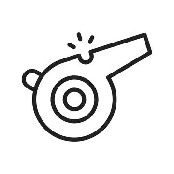 Whistle icon vector image. Stock Illustration