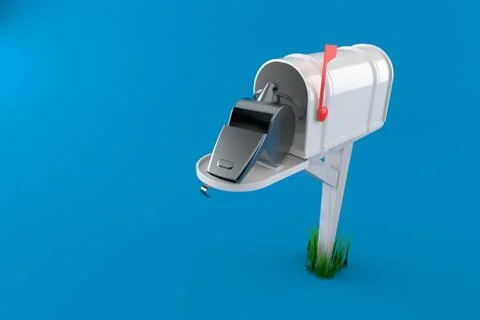 Whistle inside mailbox Stock Illustration