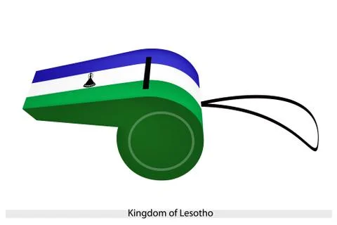 A whistle of the kingdom of lesotho Stock-Illustration